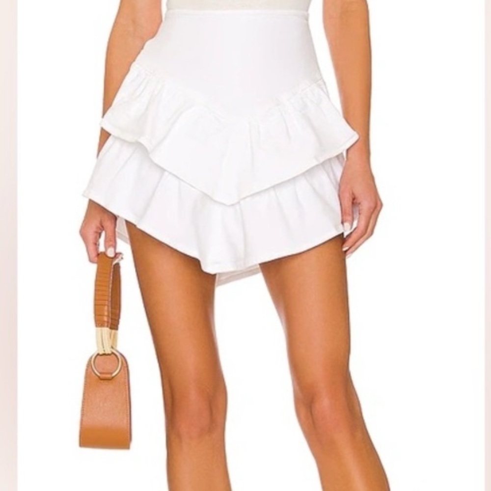MOTHER The Ruffle Mini Skirt